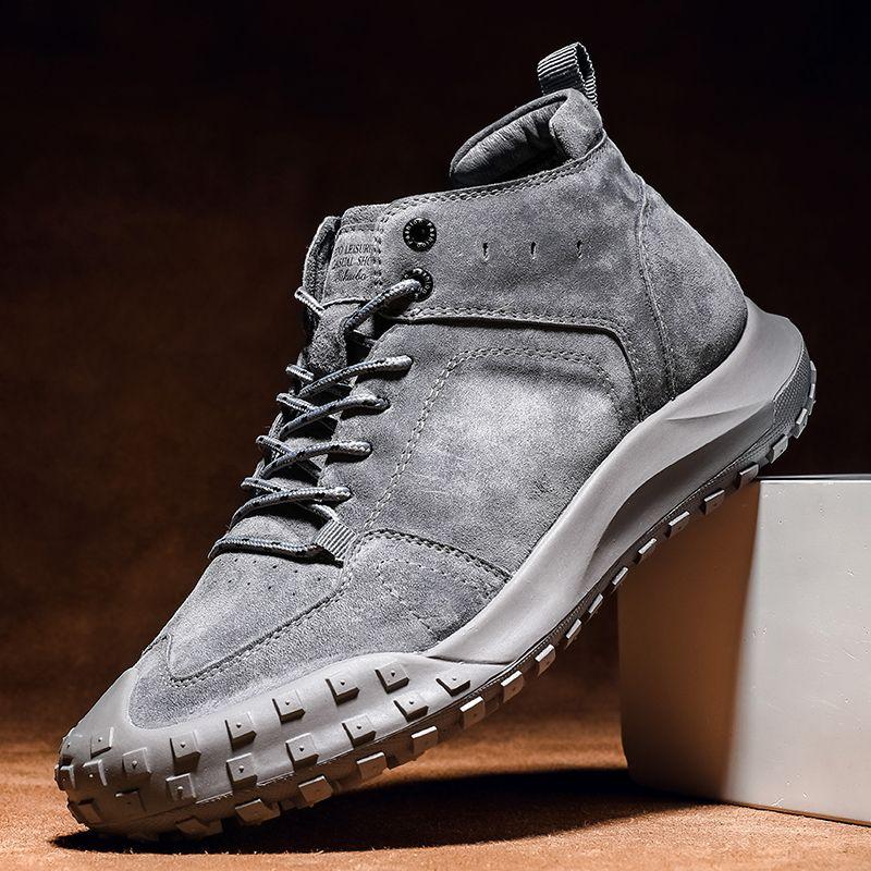 

Популярные мужские осенние кожаные высокие кроссовки 44