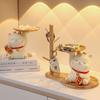 Gifts Porch Storage Easy Use Desktop Ornaments Storage Tray Lucky Cat Ornaments Key Storage Holder