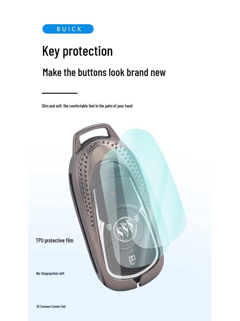 Buick Envision Key Case: Full Wrap Metal Protective Shell for Enclave, Regal, and LaCrosse Keychains