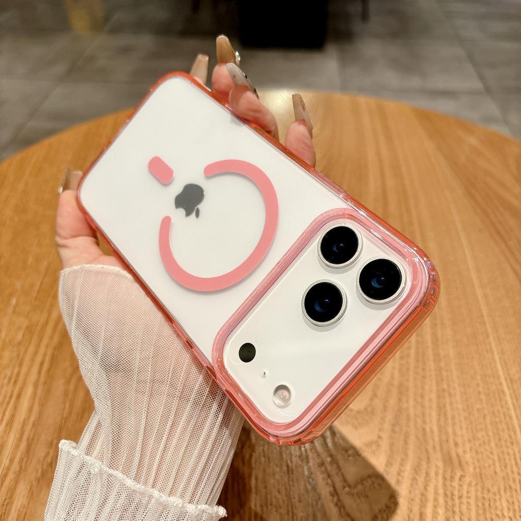 Translucent Frosted Magnetic Phone Case for iPhone 17 Pro Max, MagSafe Compatible Protective Cover