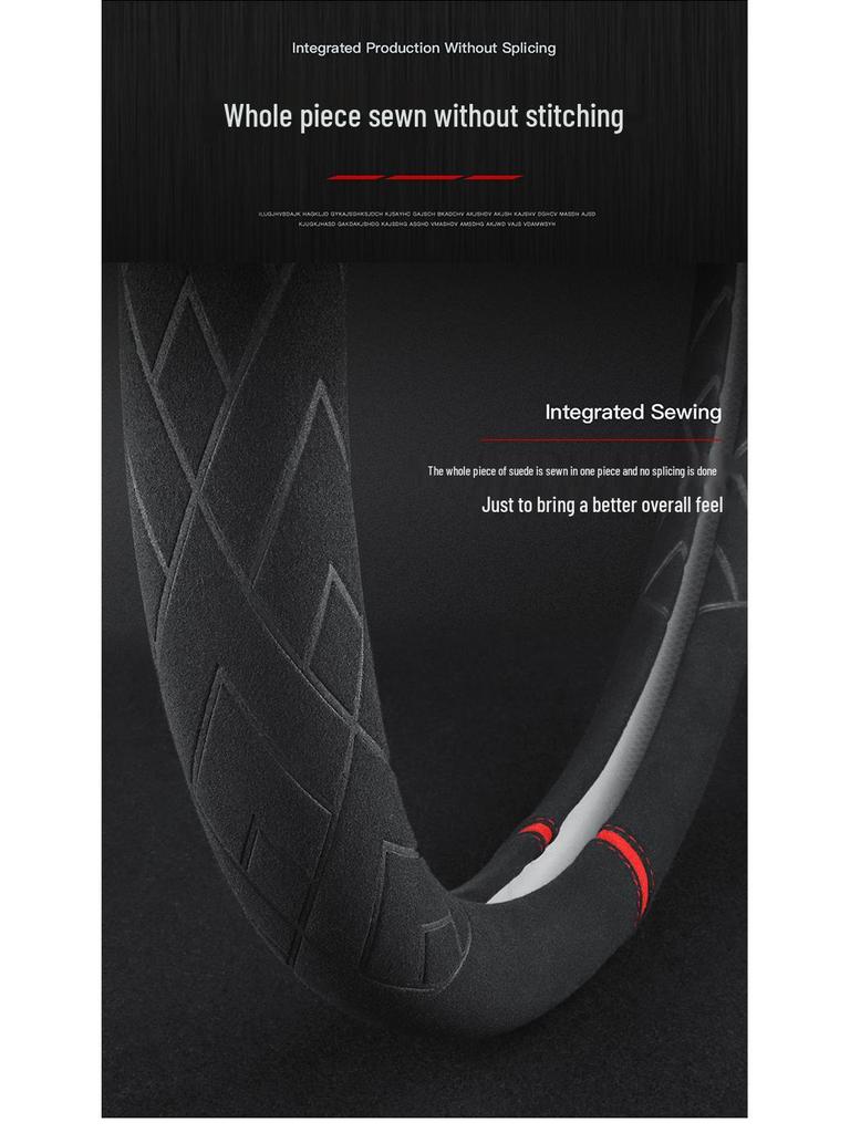 Suede Steering Wheel Cover for WEY Weipai VV5 VV6 VV7GT, Tank 300 - Genuine Leather Grip