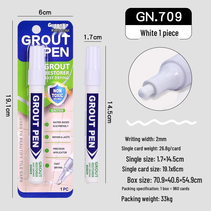 

Водонепроницаемый маркер для затирки Guangna 709 для керамической и напольной плитки - Ремонт швов и маркер-краска