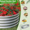 2PCS 8x2x1ft Galvanized Metal Raised Garden Bed Kit Outdoor Planter Box for Vegetables Flowers Herbs Durable Rust-Resistant Pat