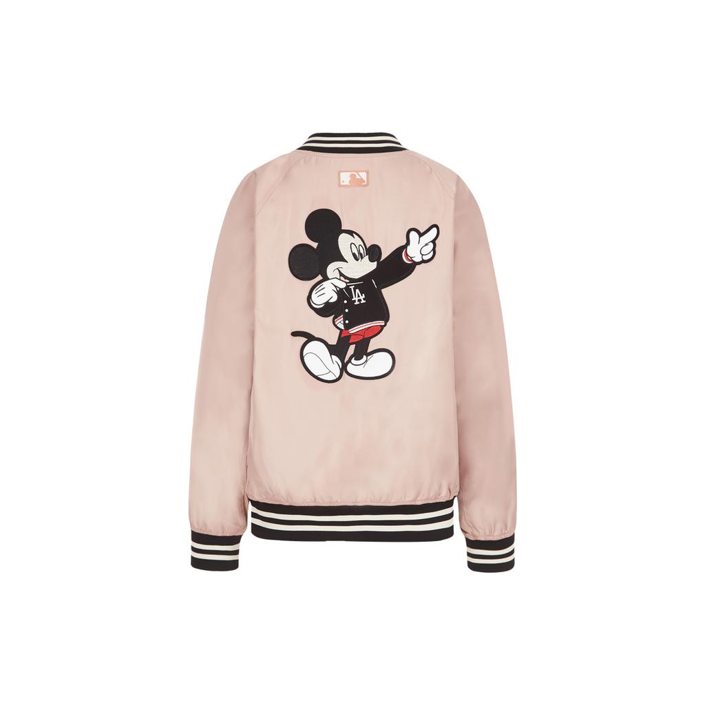 New MLB Baseball Jacket Unisex Pink 31JPK1011-07P