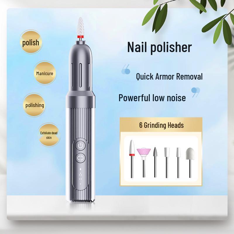 Portable 6-Speed Bidirectional Charging Nail Polisher and Grinder