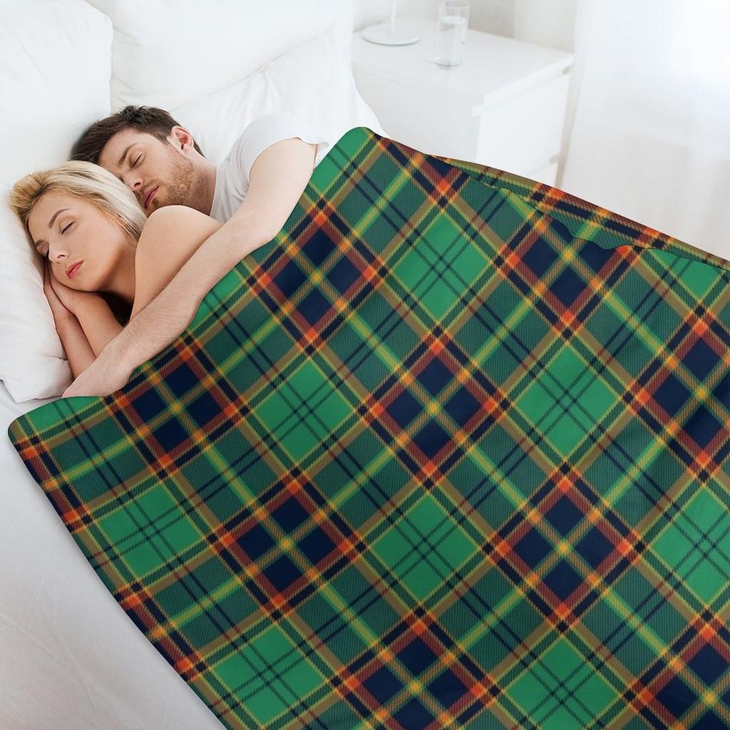 County Antrim Irish Tartan Throw Blanket manga Bed covers Cute heavy to sleep Blankets