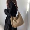 Genuine Leather Evelyn Crossbody Tote - Women's Cowhide Bag with Wide Shoulder Strap
