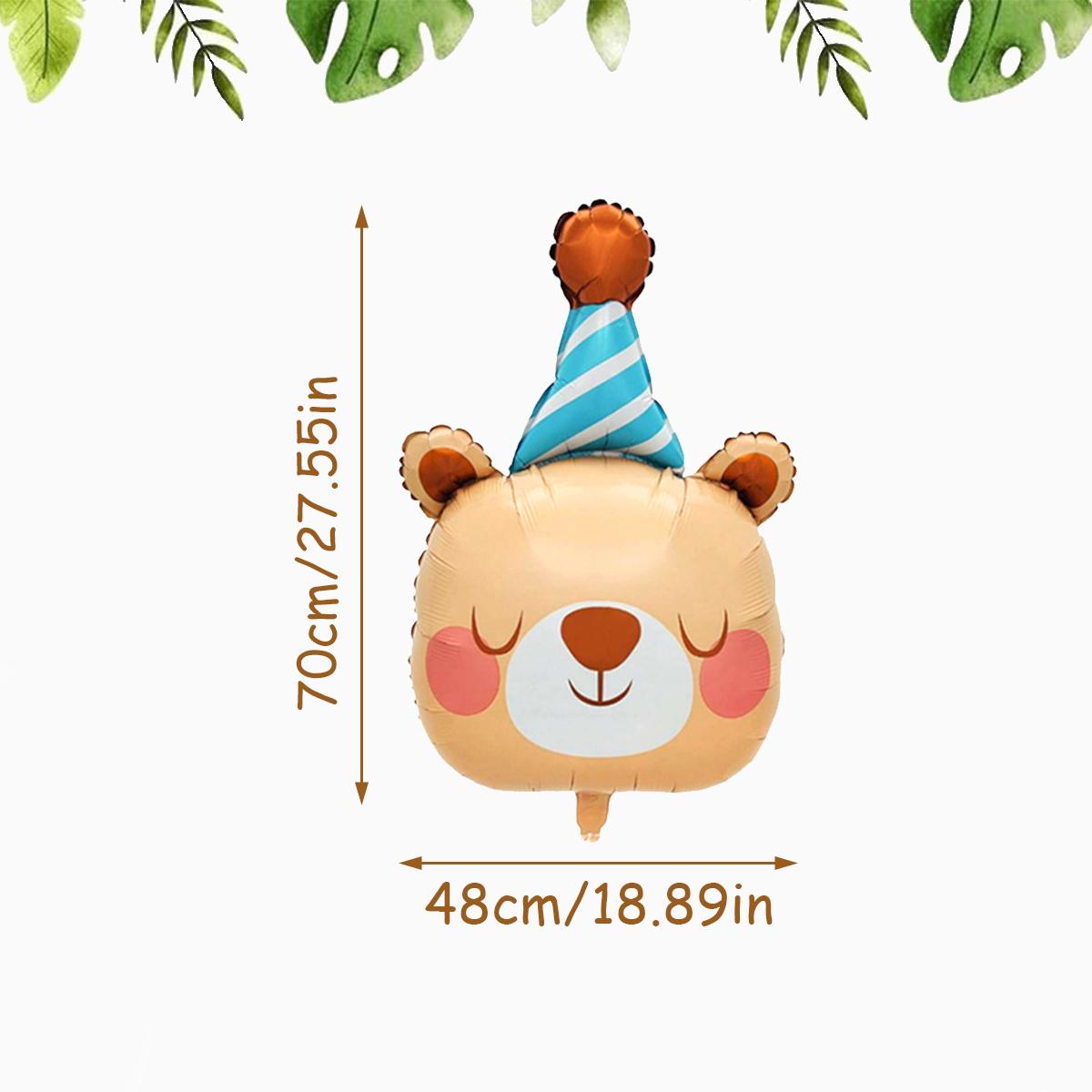 

ins новый мультфильм день рождения шляпа животное алюминиевая пленка воздушный шар стоя детский детский праздник сцена украшение композиция Other