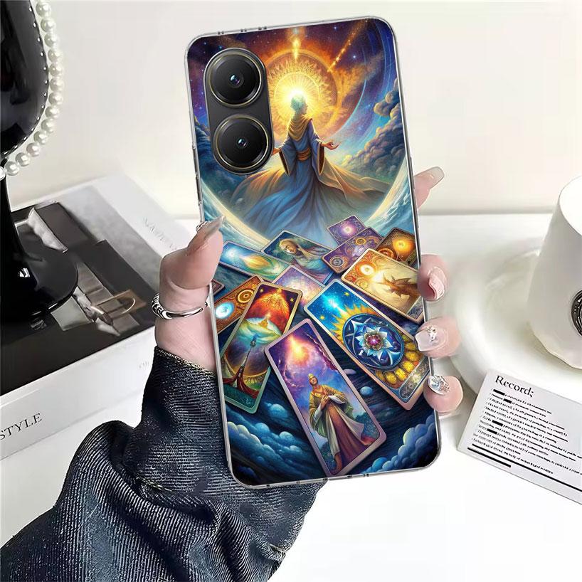 Witch Tarot Card Soft Phone Case For Xiaomi Redmi 15C 15 13C 13 Poco X5 X6 X7 F7 Ultra M7 12C 12 10 10C 9C 9A 9T 9 Fundas Poco X