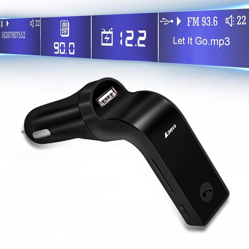 G7 Car Kit Blue Tooth Handsfree FM Transmitter Type Radio LED Display MP3 Player Support MP3/WMA Music Format Car Accessorise