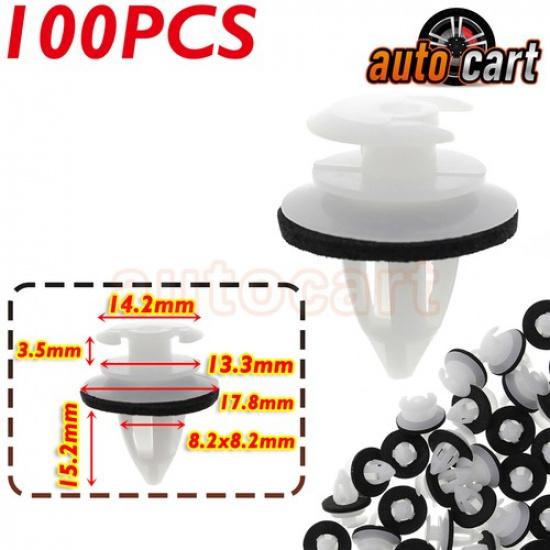 100pcs Door Trim Panel Clips For 51411973500 51418161527 7539204010 7539235200