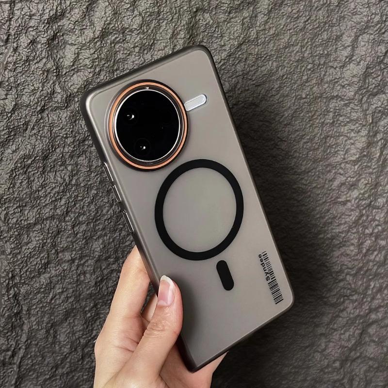 

Для Magsafe Magnetic Matte Pc Полупрозрачный чехол для POCO F7 Ultra F7Pro POCOF7 Ultra Pro Противоударный защитный чехол-бампер For POCO F7 pro чёрный