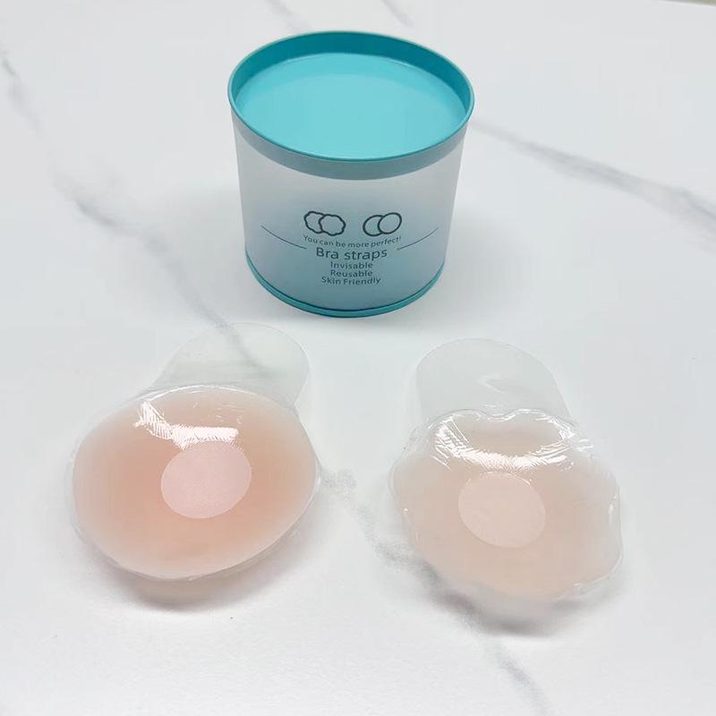 Anti-Sagging Invisible Silicone Nipple Covers for Large Breasts, Prevents Show-Through, for Wedding Dresses, Strapless, Thin, Anti-Protrusion.