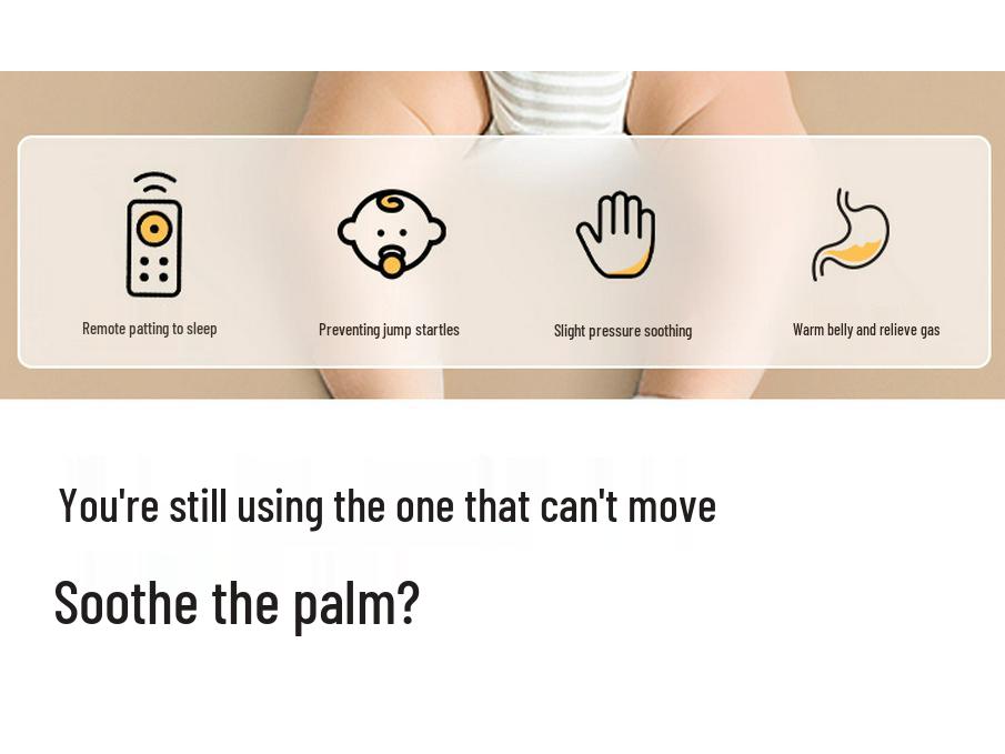 Babyschlafhilfe Schlaflied-Puppe: Beruhigendes Handklopfkissen zur Linderung von Koliken und des Moro-Reflexes