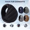 Earmuffs Faux Rabbit Fur Soft Warm Winter Ear Muffs Foldable Earflap Design Thick Lining Windproof Cold Weather Protection Earmuffs