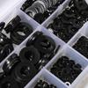 350pcs Black Nylon Flat Ring Sealing Gasket Type Kit, Loosening and Preventing Plastic Gasket, Suitable for Repairing Faucets and Water Hose Furniture