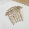 Acetate Sheet 6 Teeth Plate Hair Comb Insert Comb Hairpin Headwear Jewelry Ponytail Fork Comb Hair Clips Girls Gifts