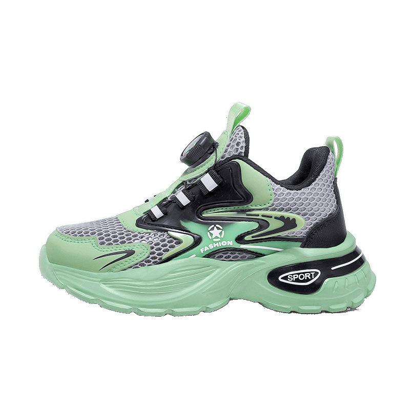 Men's middle-aged and older children's mesh hollow children's sports shoes boys' casual running shoes tide