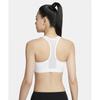 Nike SWoosh Front Zip Medium Support Pad Sports Bra W   White  Stone Mauve  White Fn2732 100