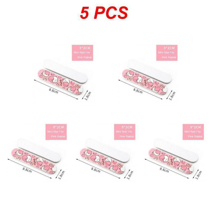 Cute Cartoon Mini Nail Files Portable Multi-functional Nail Polishing File Nail Shop Professional Durable Precise Manicure Tools