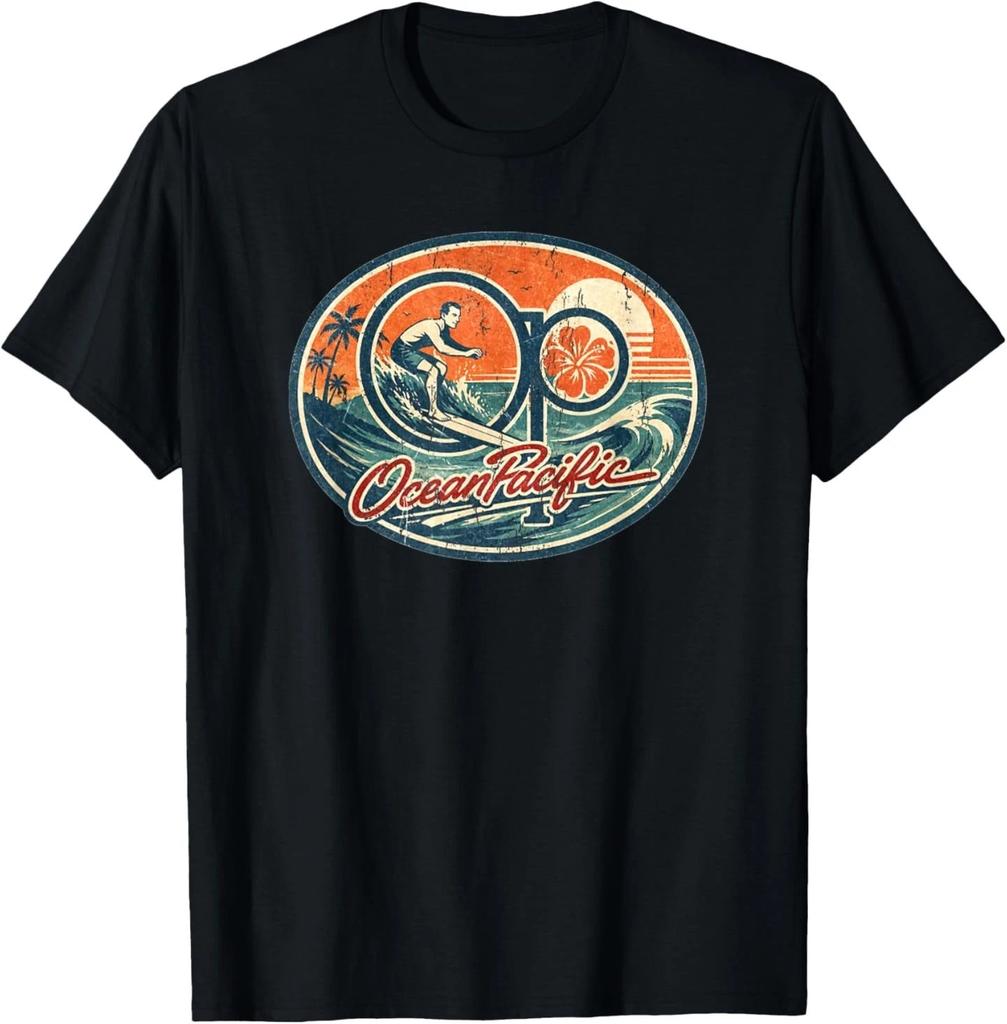 OP Vintage Beach Palm Tree Retro Coastal Travel T- Shirt