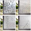 Matte Window Film Privacy Self Adhesive Static Cling 3D Stained Glass Decorative Rainbow Sticker Removable Anti-UV Vinyl Cover