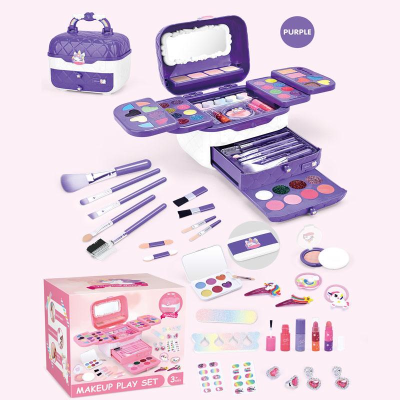 Children'S Makeup Nail Polish Lipstick Girl Makeup Toy Boxed Girl Cosmetics Makeup Box