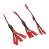 Red JST Y Parallel Adapter Harness Set Simple Installation JST Plug Splitter Y Cable for Traxxas