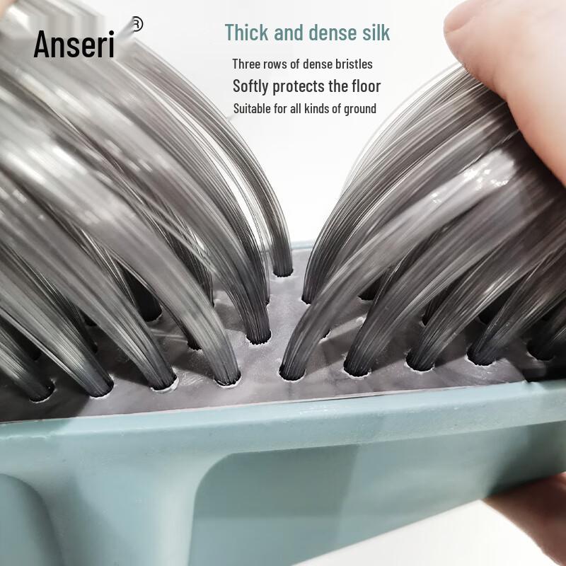 Anserui Commercial Hard Bristle Plastic Broom, 5-Pack