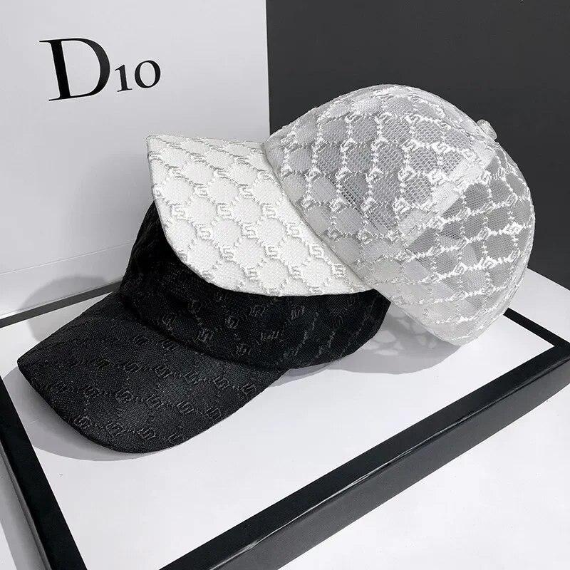 Hat for Women's Summer Fashion Mesh Breathable Sunshade Baseball Cap 2024 Outdoor Adjustable Ladies Sun Hat