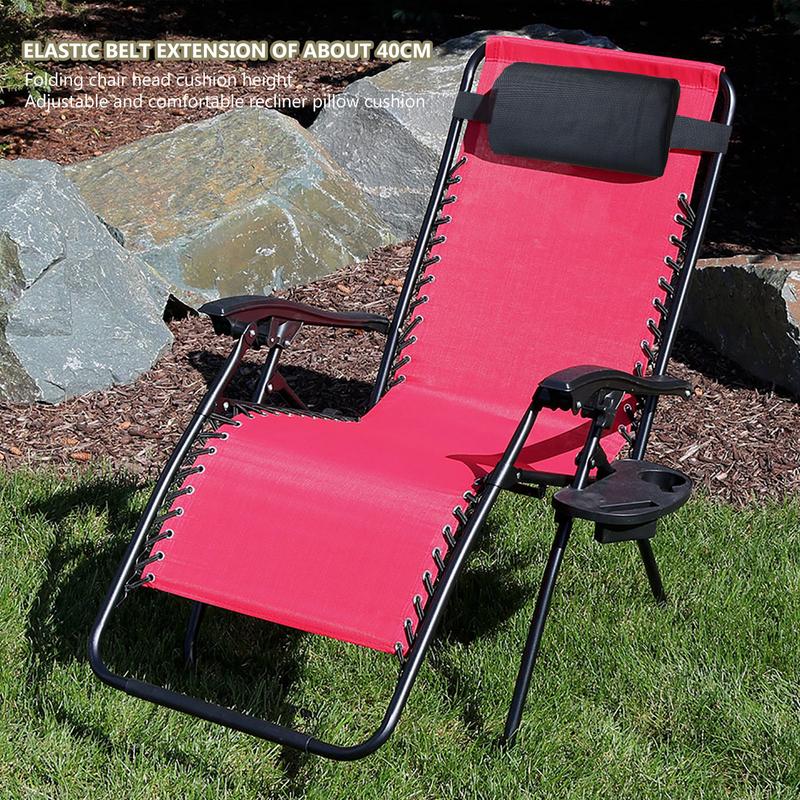 Garden Lounger Cushion Neck Pillow Recliner Headrest Beach Chair Pillow Camp Terrace Lounge Chair Lunch Break Rest Pillow