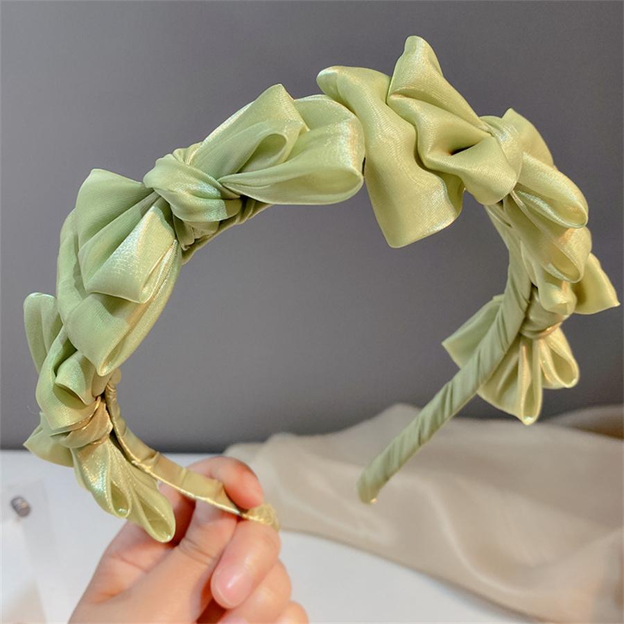 Accesorii de Păr Noi Temperamen Pălărie de Cap Primăvară Vară Plasă Mătase Bandă de Păr Stil Coreean Bandă de Păr Femei Bandă de Păr Fundă Cerc de Păr