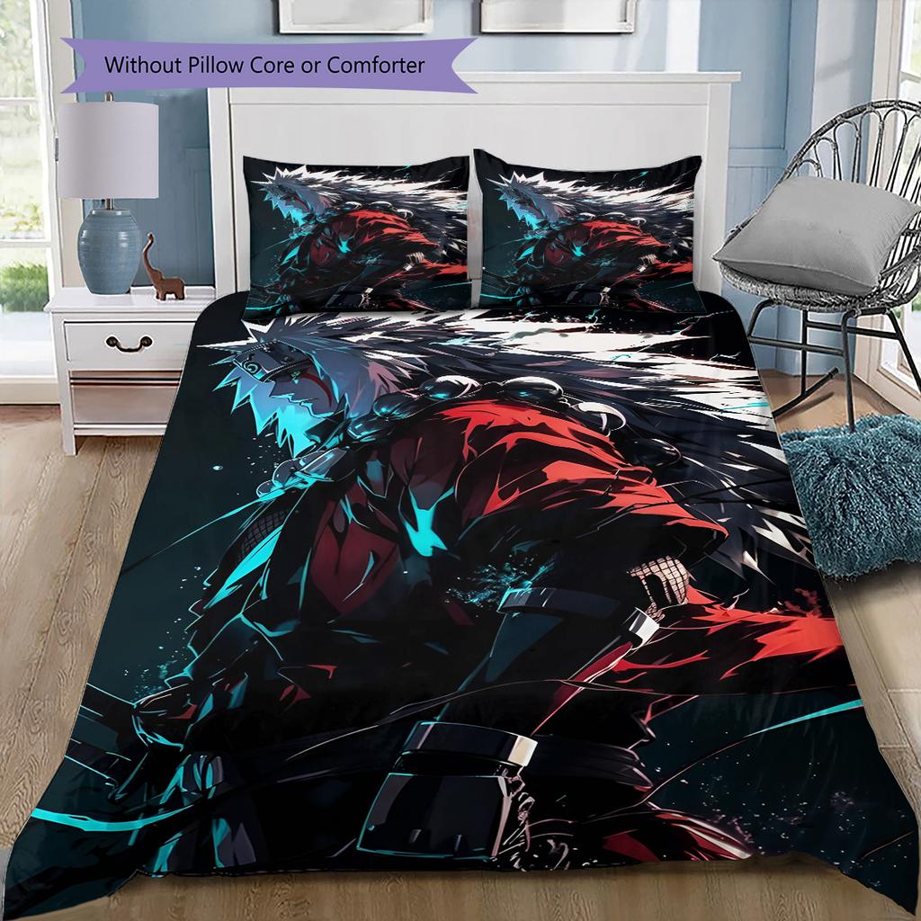 Cartoon Pattern Bedding Quilt Set Quilt Cover Pillowcase Home Decoration Birthday Gift (1 * Duvet Cover + 2 * Pillowcase, Without Core)