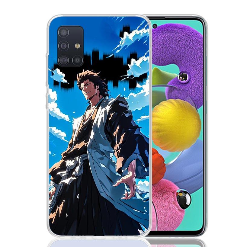 Aizen Sousuke Bleach Phone Case For Samsung Galaxy A52 A32 A22 A12 A02S A50S A30S A51 A31 AA71 Note 20 Ultra 10 S10 Plus Galaxy