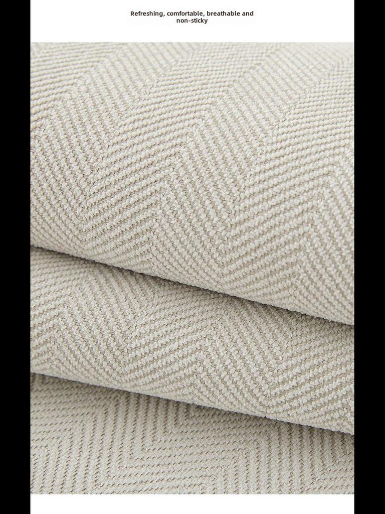 Universal Chenille Herringbone Sofa Cushion: Non-slip, Dirt-Resistant, All-Season Japanese Style Solid Color Cover