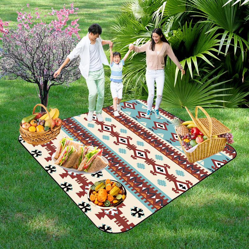 Picnic Blankets Extra Large, Waterproof Foldable Outdoor Beach Blanket,3-Layer Picnic Mat for Camping, Hiking, Travel, Park, Concerts