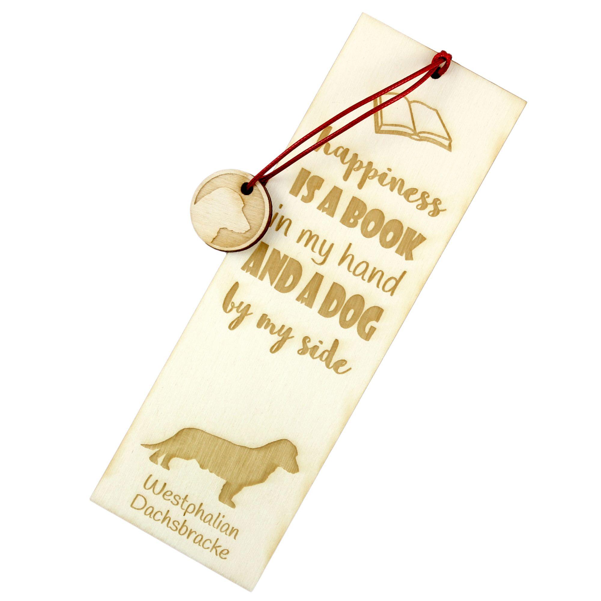 Westphalian Dachsbracke,  Westphalian Hound - dog bookmark, personalized bookmark, dog gadget for Art-Dog brand readers