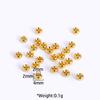 2 Sizes 18K Gold Plated Roundel Spacer Beads Brass Metal Loose Beads Separators For DIY Bracelet Beading Jewelry Accessories