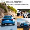 3-Kanal-Dashcam für Autos, 1080P, Autokamera, WLAN-Videorecorder, Vorne/Innen, Rückfahrkamera, Auto-DVR, Black Box, Autozubehör