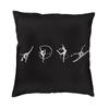 Dance Rhythmic Gymnastics Square Pillowcover Decoration Cushion Cover Throw Pillow for Living Room Doublesided Printing