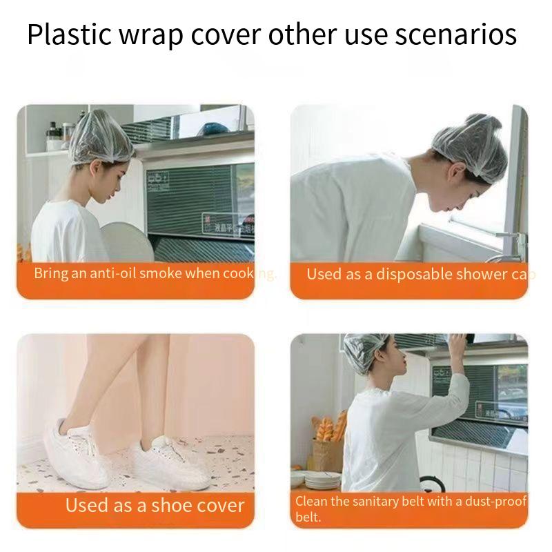 Household Disposable Food-Grade Fresh-Keeping Covers, Self-sealing Design, Dust & Insect Prevention, Multifunctional Kitchen Foo