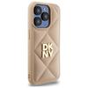Dkny Dkhcp15Lpqdsle Iphone 15 Pro 6.1   Beżowy/Beige Quilted Stack Logo