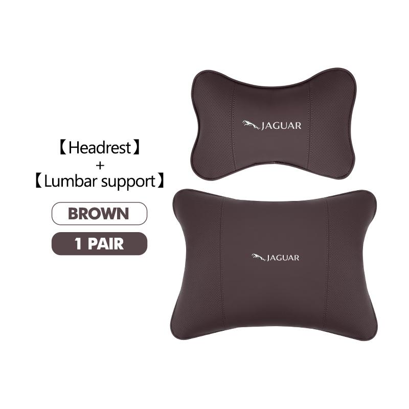 For Jaguar Car Seat Cushion Headrest Neck Pillow Lumbar Support XF XJ XFR XKR S-Type F-Type X-Type F-Pace I-Pace NN50