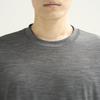 Mizuno Merino Wool 365 Crew Short Sleeve Quick Durable Temperature and Moisture Charcoal S T-Shirt, Neck, U-Neck, Shirt, Unisex, Drying, Deodorizing,