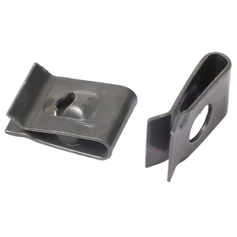 50/20/10 buc Husă Mașină Motocicletă Scuter Moped Reținător Metalic Cleme Tip U Verde Armată Fixator Bară de Protecție Autofiletant Clip Anti-rugină