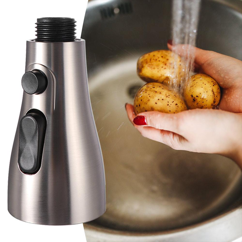 Plastic Pull Out Faucet Handheld Spring Faucet 3 modes Pull Out Spray Head Replacement Part