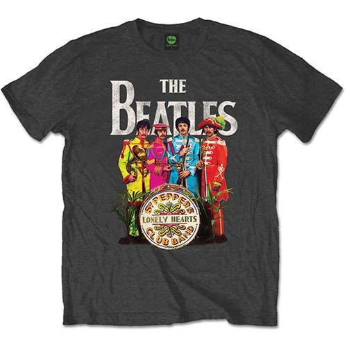 The Beatles Sgt Pepper Official Merchandise T-shirt Gray New 4XL