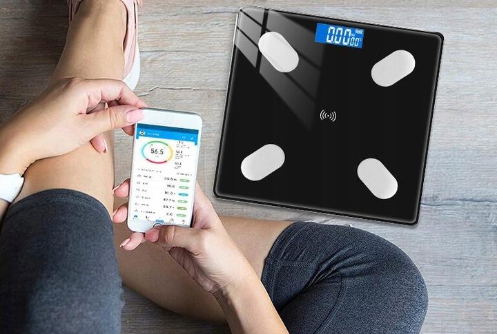 Smart Analytical Bathroom Scale Bluetooth Black