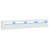 Vidaxl TV Cabinet with LED Lighting, White, 240X35X40 Cm