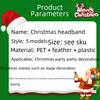 Colorful Christmas Plastic Headbands For Festive Celebrations And Holiday Parties